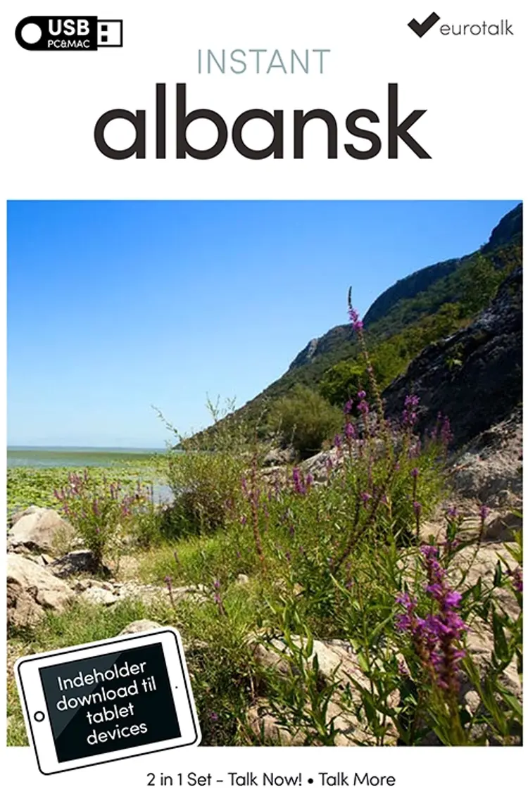 Albansk begynder- og parlørkursus USB & download af EuroTalk