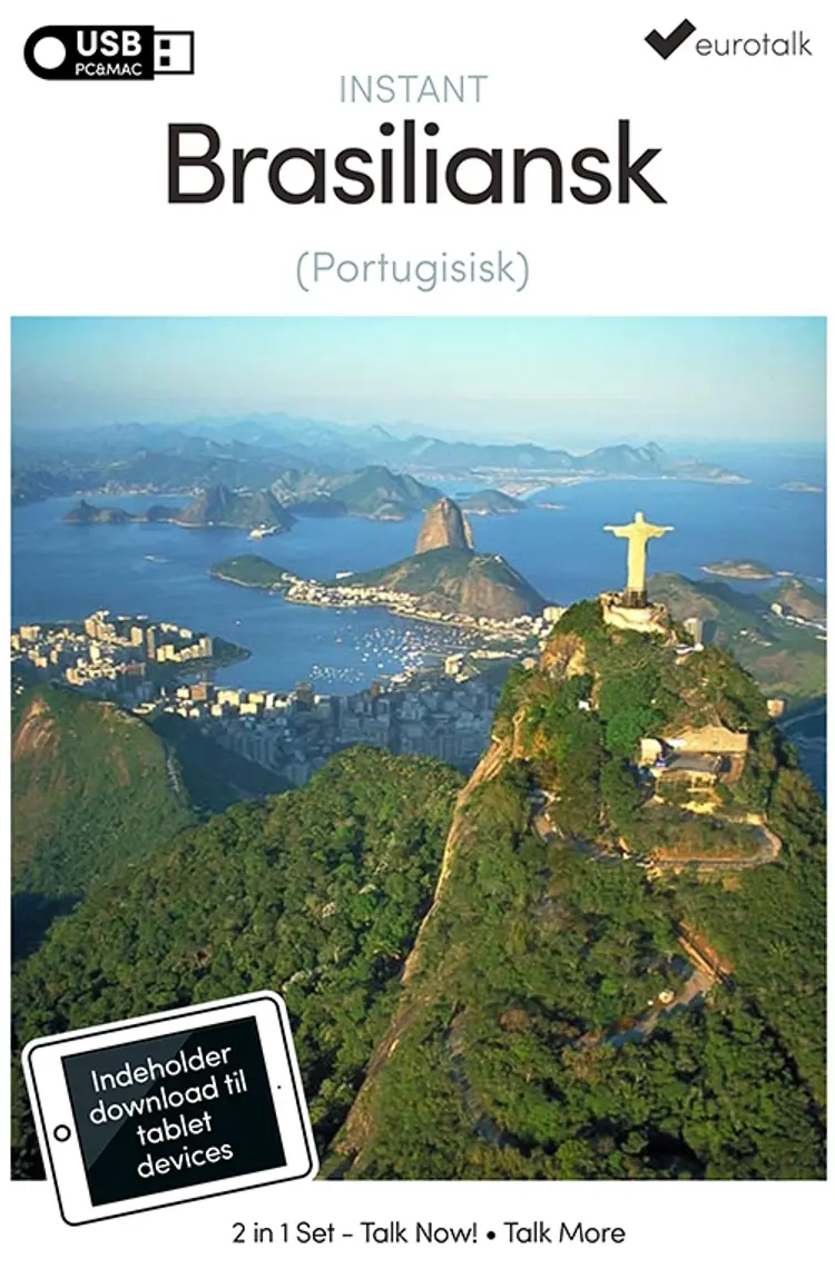 Brasiliansk (Portugisisk) begynder- og parlørkursus USB & download af EuroTalk