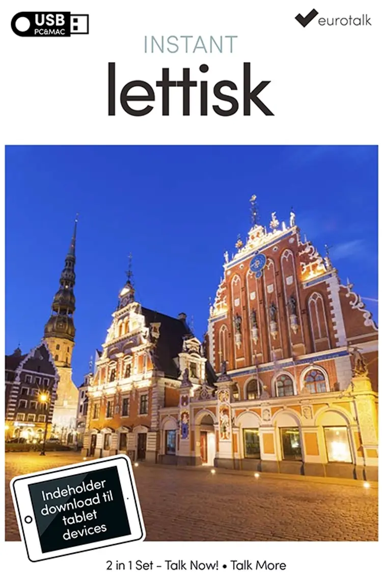 Lettisk begynder- og parlørkursus USB & download af EuroTalk