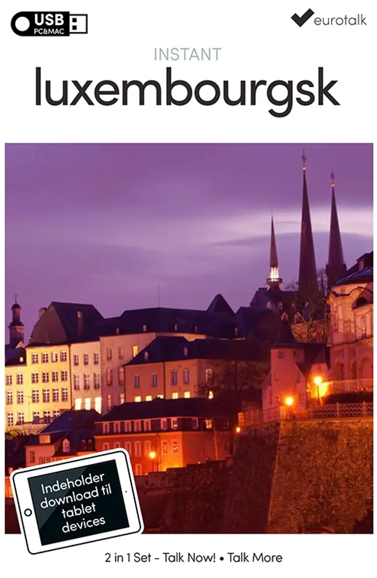 Luxemburgsk begynder- og parlørkursus USB & download af EuroTalk