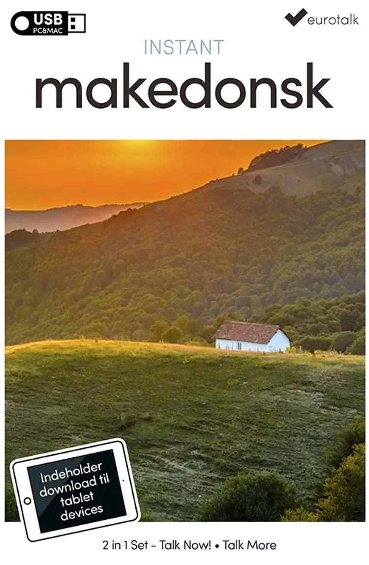 Makedonsk begynder- og parlørkursus USB & download af EuroTalk