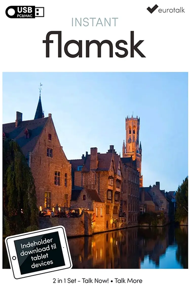 Flamsk begynder- og parlørkursus USB & download af EuroTalk