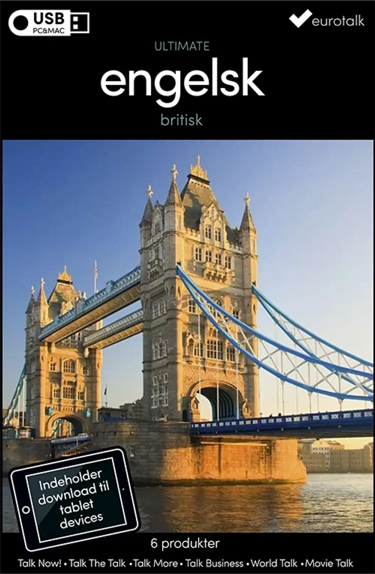Britisk engelsk samlet kursus USB & download af EuroTalk