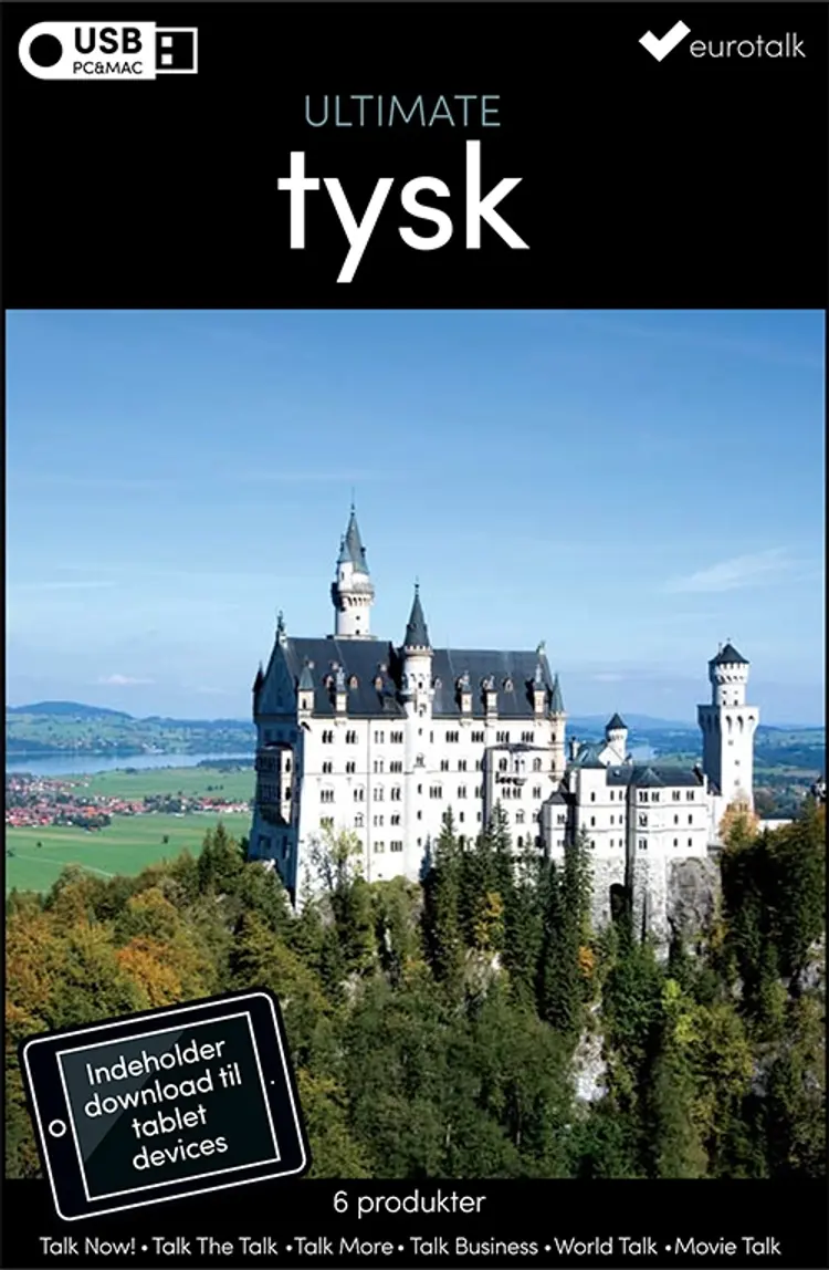 Tysk samlet kursus USB & download af EuroTalk