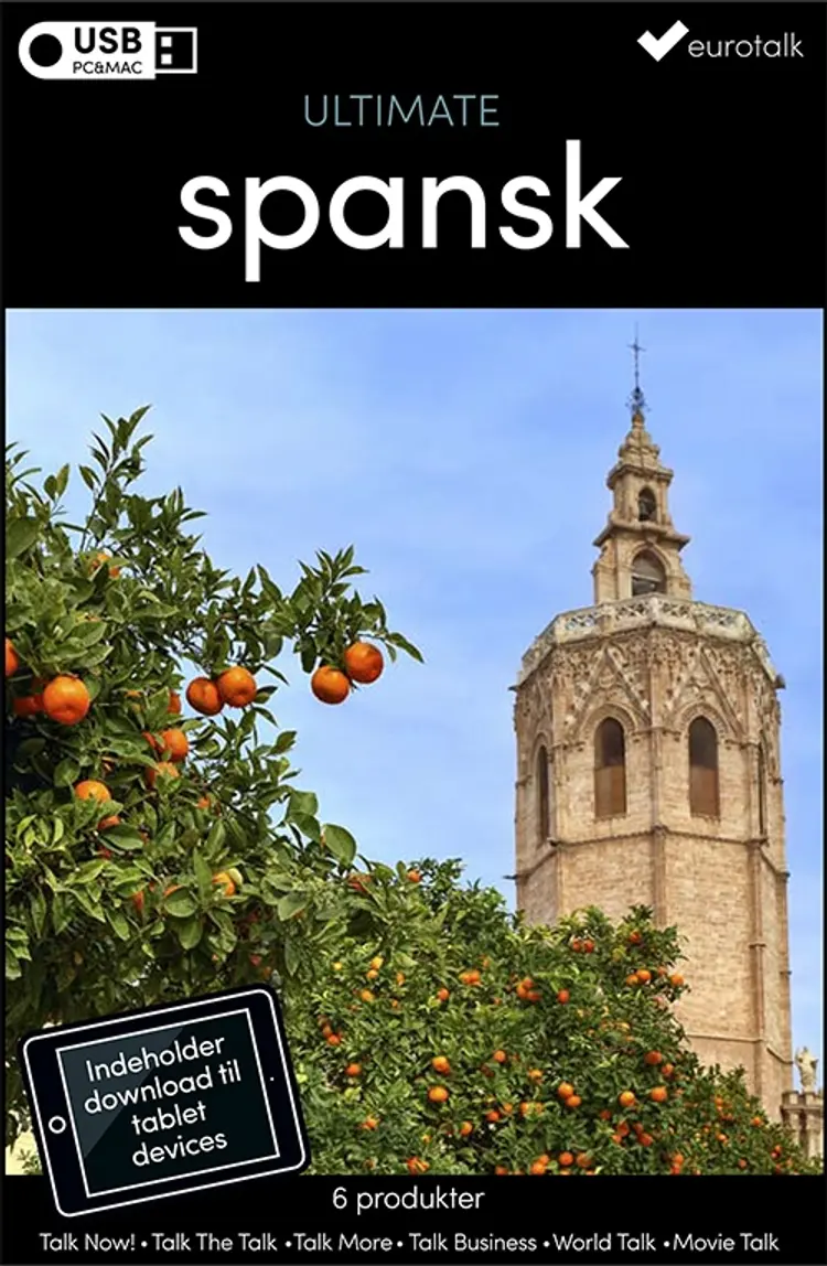 Spansk samlet kursus USB & download af EuroTalk