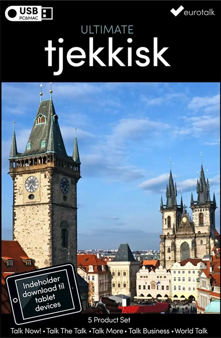 Tjekkisk samlet kursus USB & download af EuroTalk