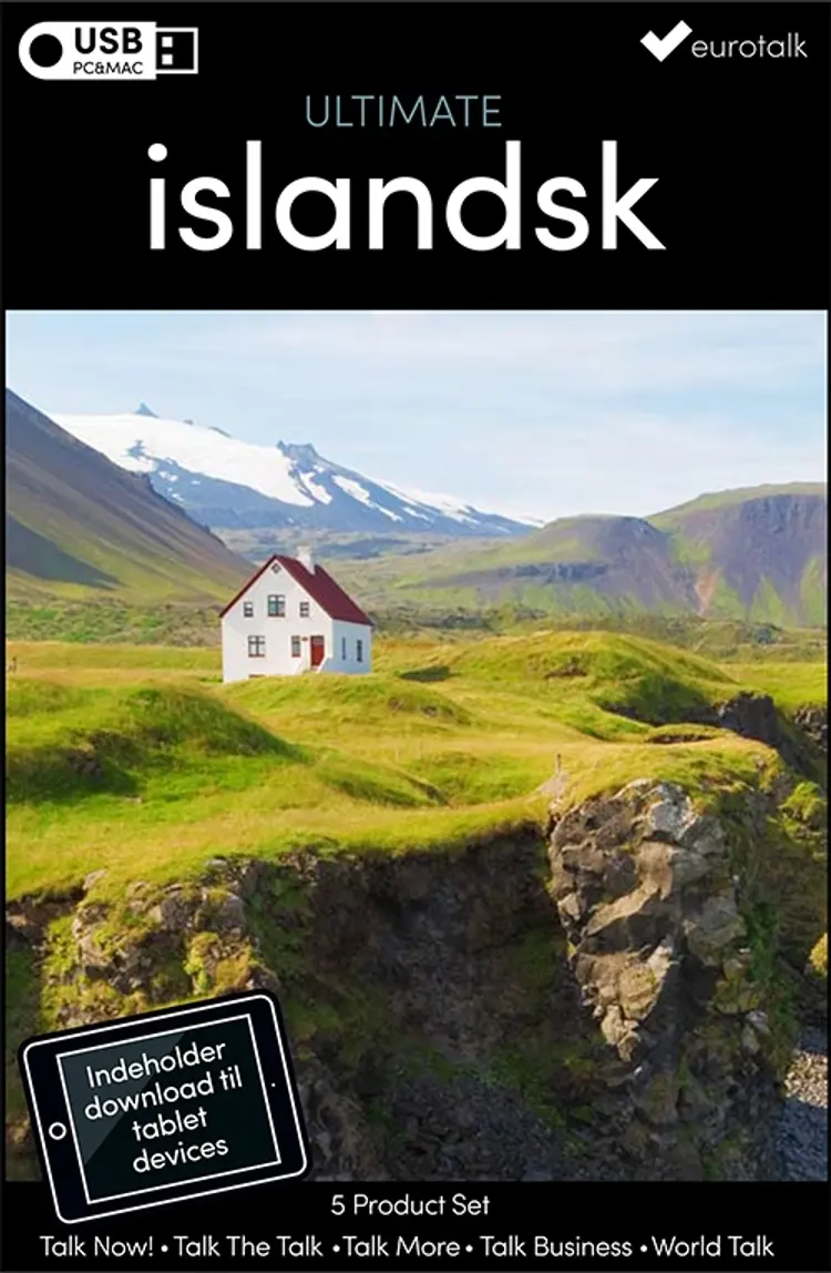 Islandsk samlet kursus USB & download af EuroTalk