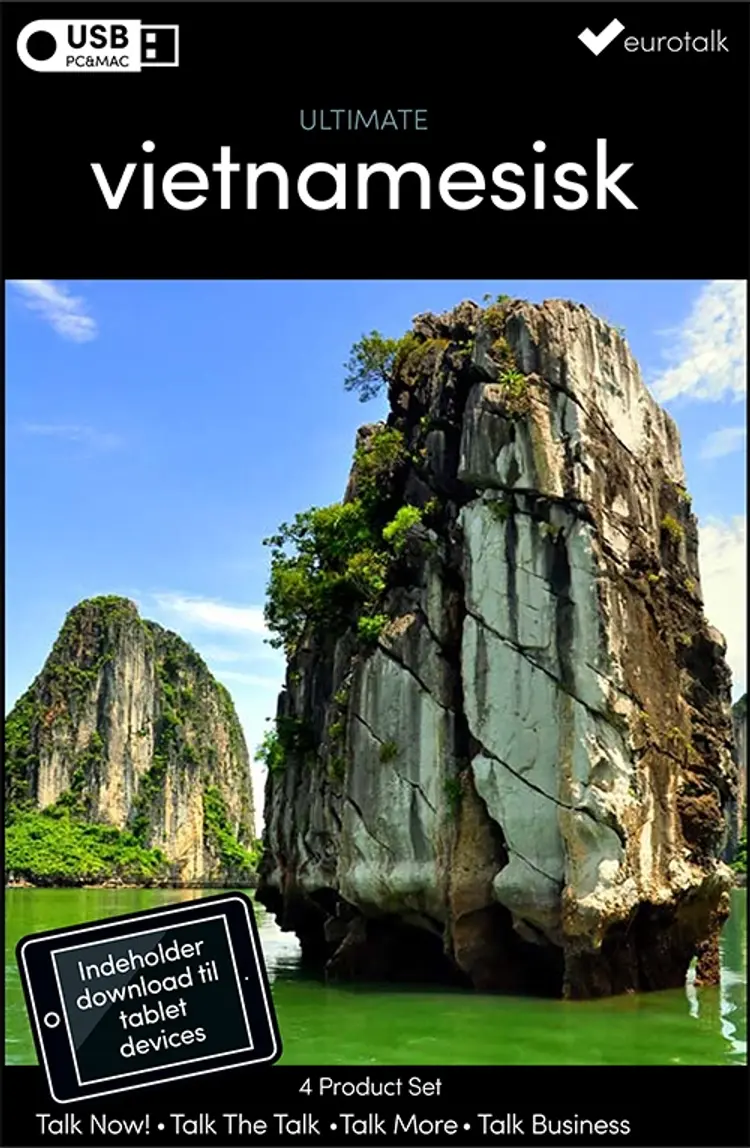 Vietnamesisk samlet kursus USB & download af EuroTalk