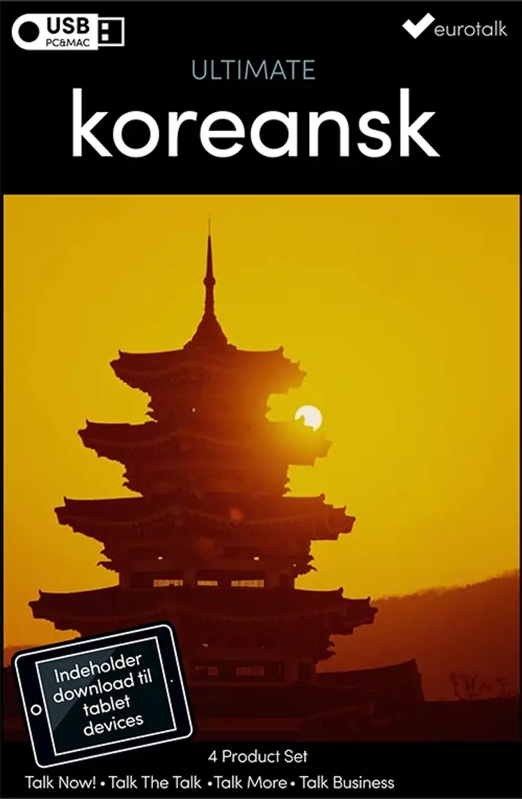 Koreansk samlet kursus USB & download af EuroTalk