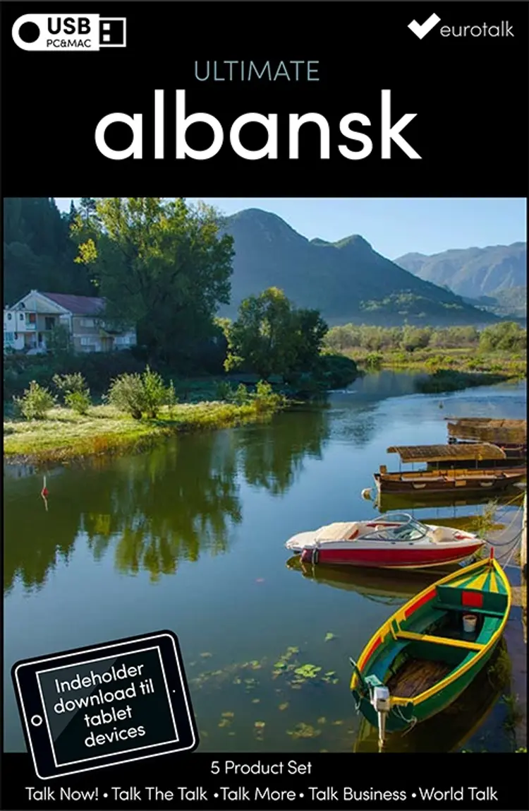 Albansk samlet kursus USB & download af EuroTalk