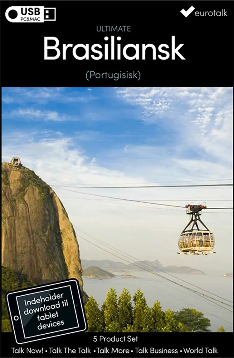 Brasiliansk (Portugisisk) samlet kursus USB & download af EuroTalk
