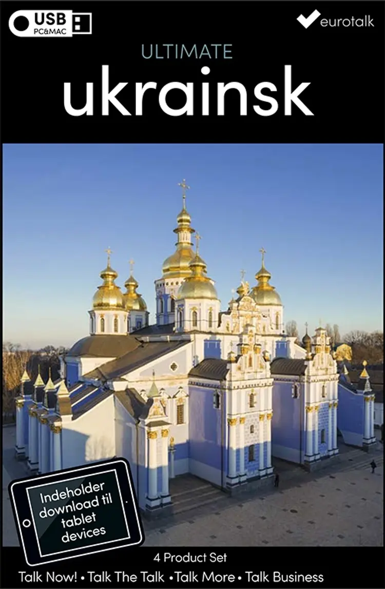 Ukrainsk samlet kursus USB & download af EuroTalk