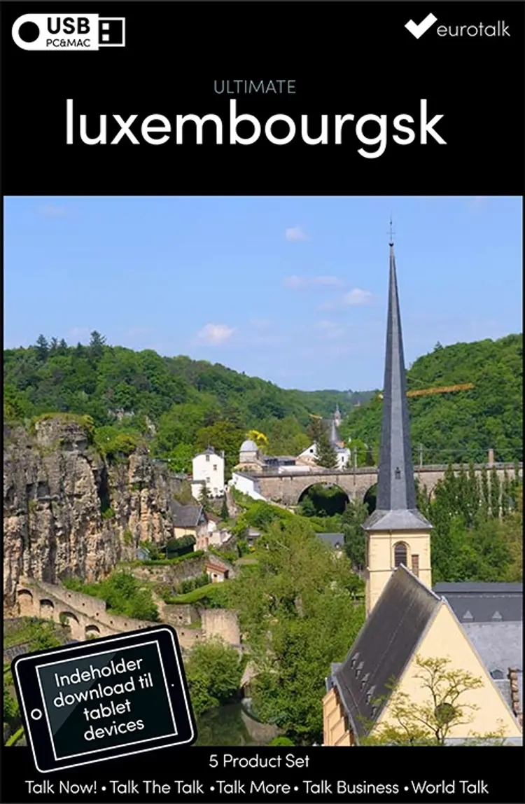 Luxemburgsk samlet kursus USB & download af EuroTalk