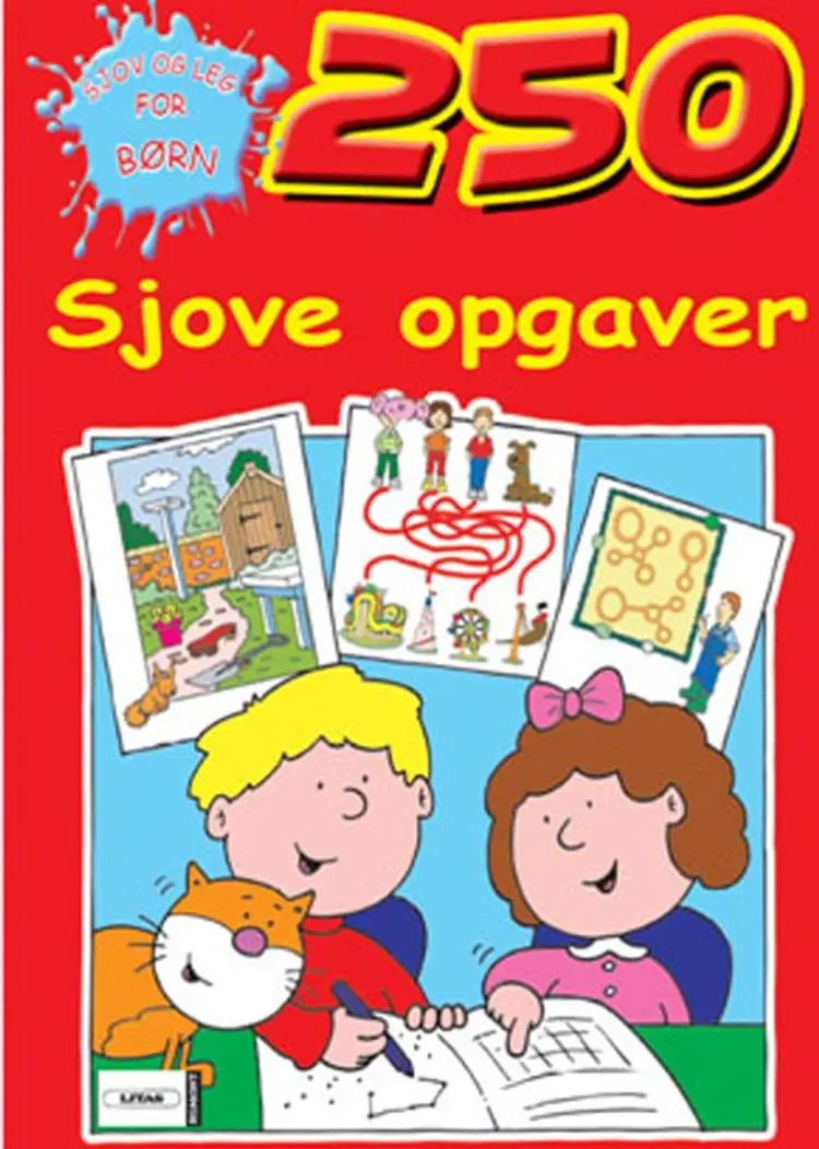 Skoles 250 Sjove opgaver rød/blå
