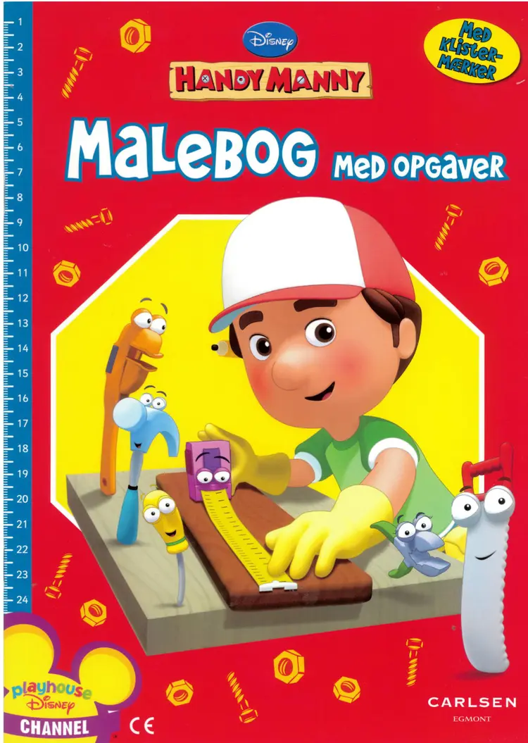 Handy Manny malebog m/opgaver