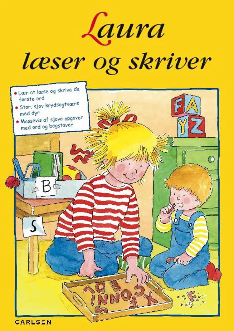 Laura læser og skriver
