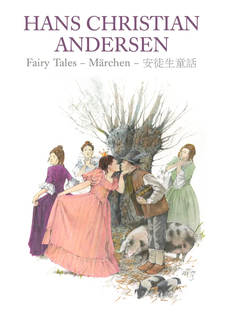 Hans Christian Andersen-kortmappe af Nielsen
