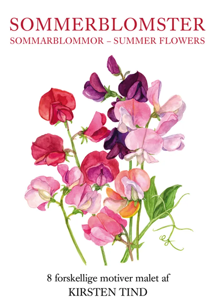 Sommerblomster Kortmappe af Tind