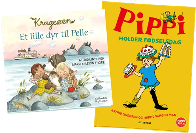 Pippi holder fødselsdag og Krageøen af Astrid Lindgren
