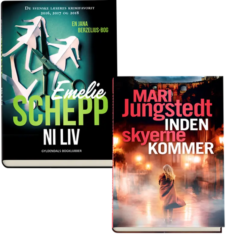 Ni liv og Inden skyerne kommer pakke af Diverse forfattere