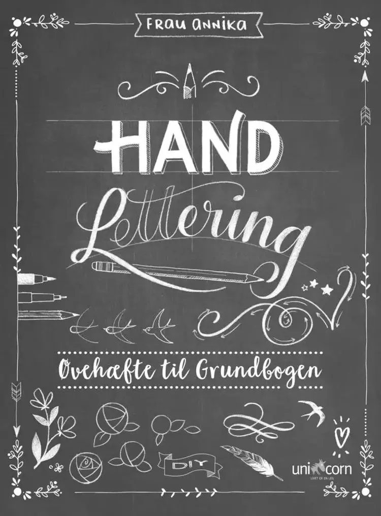 Hand Lettering Øvehæftet til Grundbogen af Frau Annika