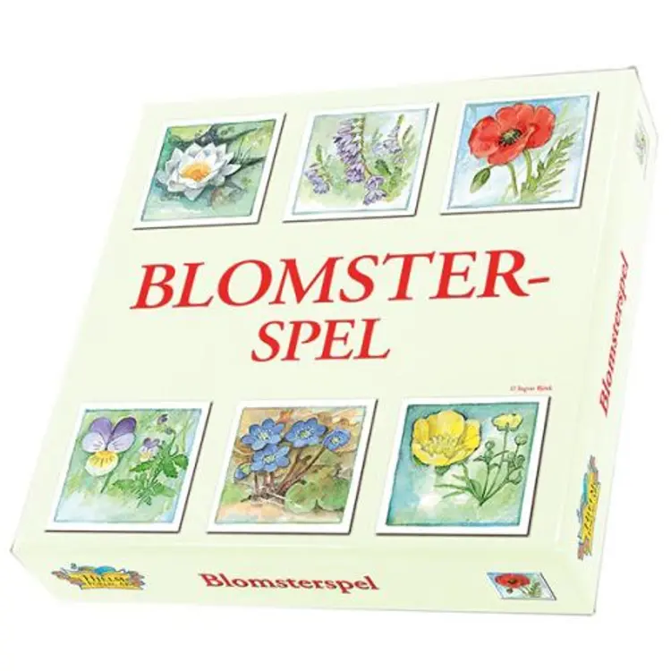 Blomsterspel - memory af Hjelm Förlag