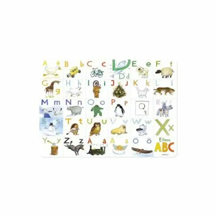 Dækkeserviet plast Ellens ABC af Hjelm Förlag