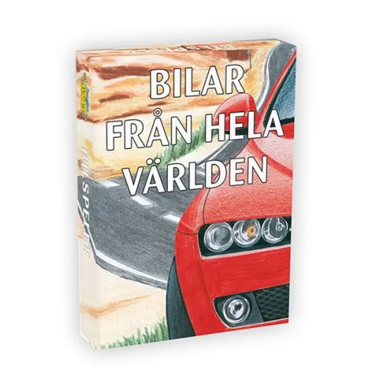 Bilar från hela världen (kortspil) af Hjelm Förlag