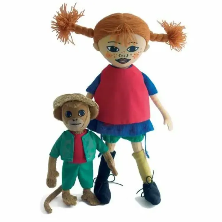 Pippi & herr Nilsson dukke (30 cm) af Hjelm Förlag