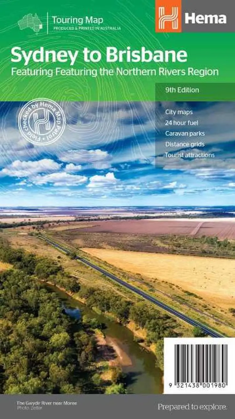 Sydney to Brisbane af Hema Maps