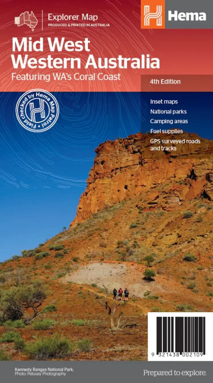 Western Australia: Mid west : Featuring WA's Coral Coast af Hema Maps