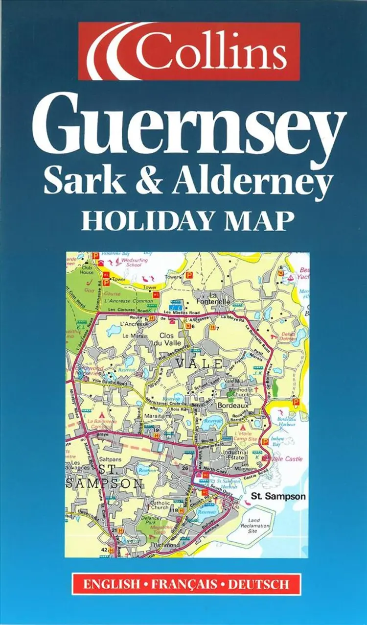 Guernsey,Sark & Alderney, Holiday Map