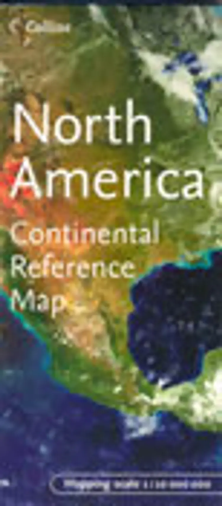 North America, Collins continental reference map