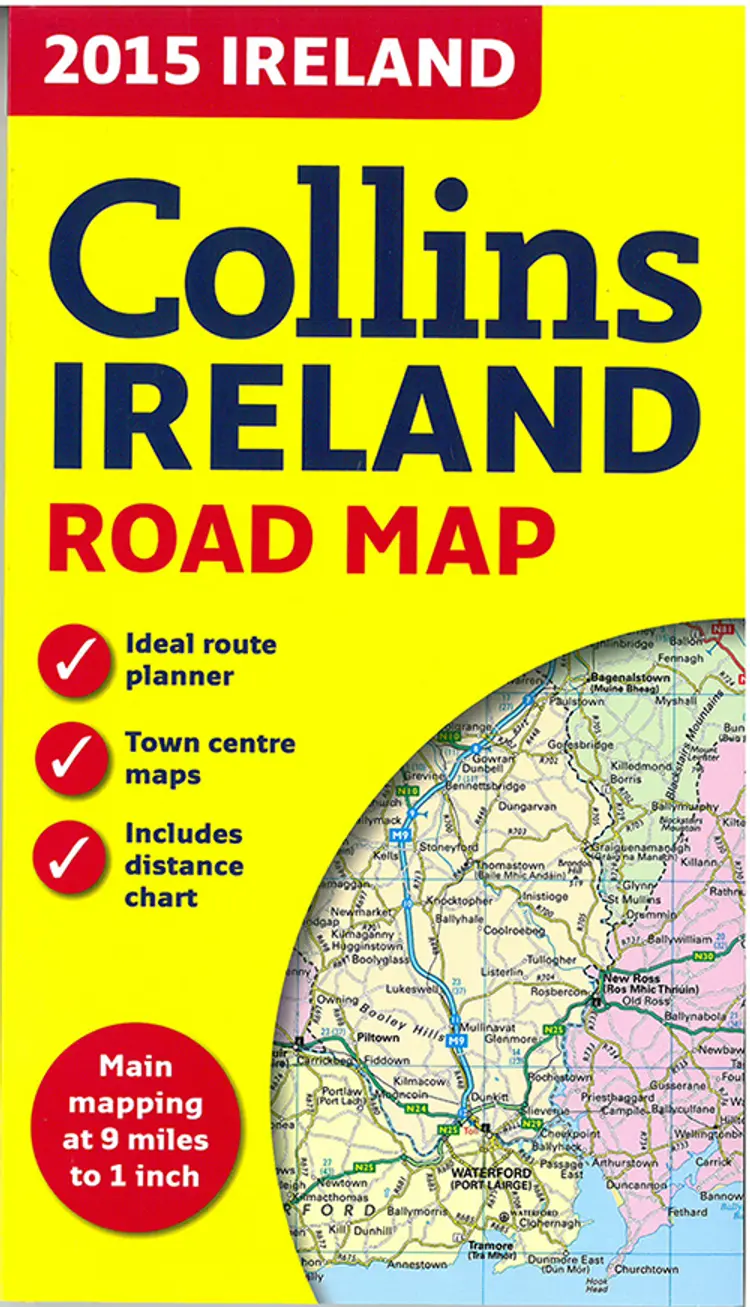Collins Ireland Road Map 2015