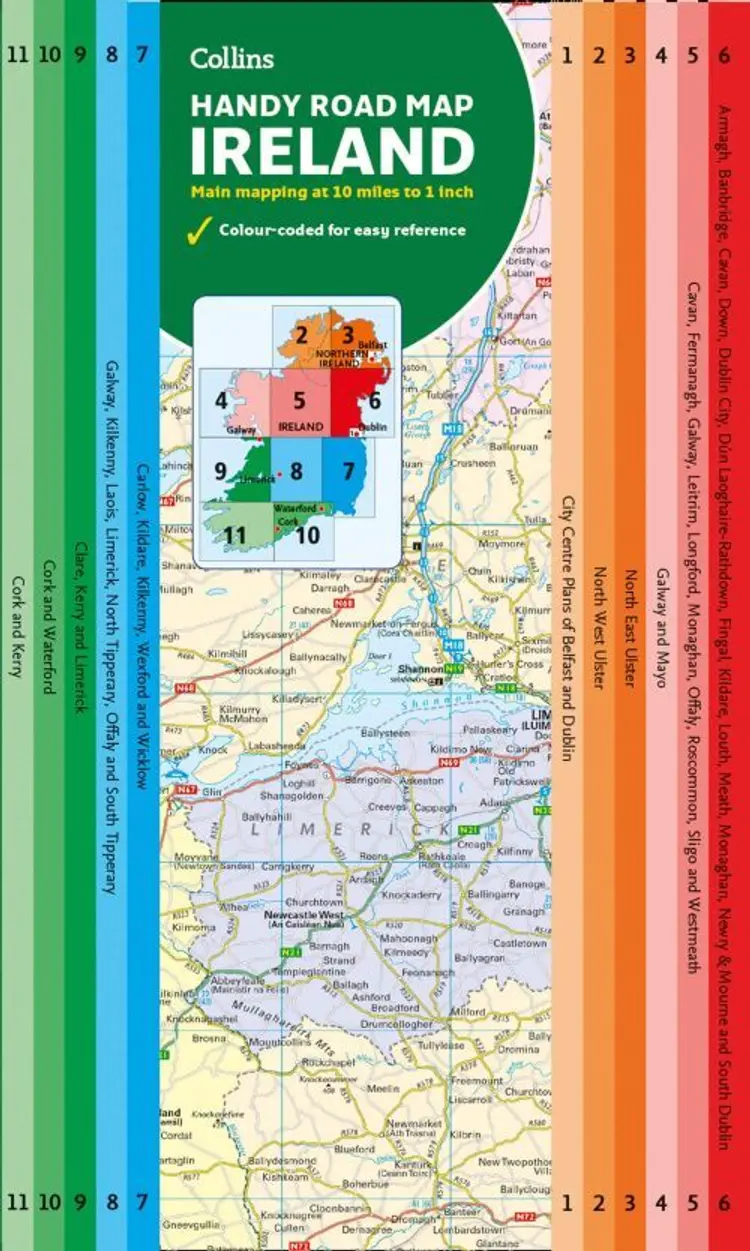 Ireland Handy Road Map af Collins