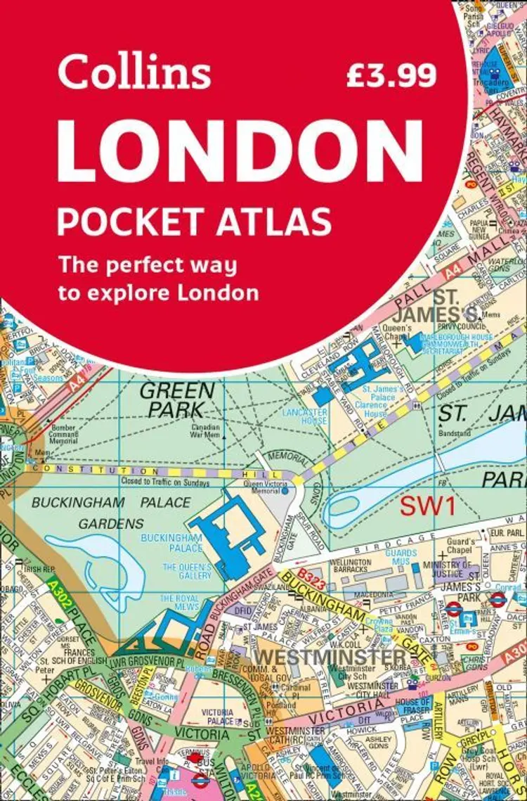 London Pocket Atlas af Collins