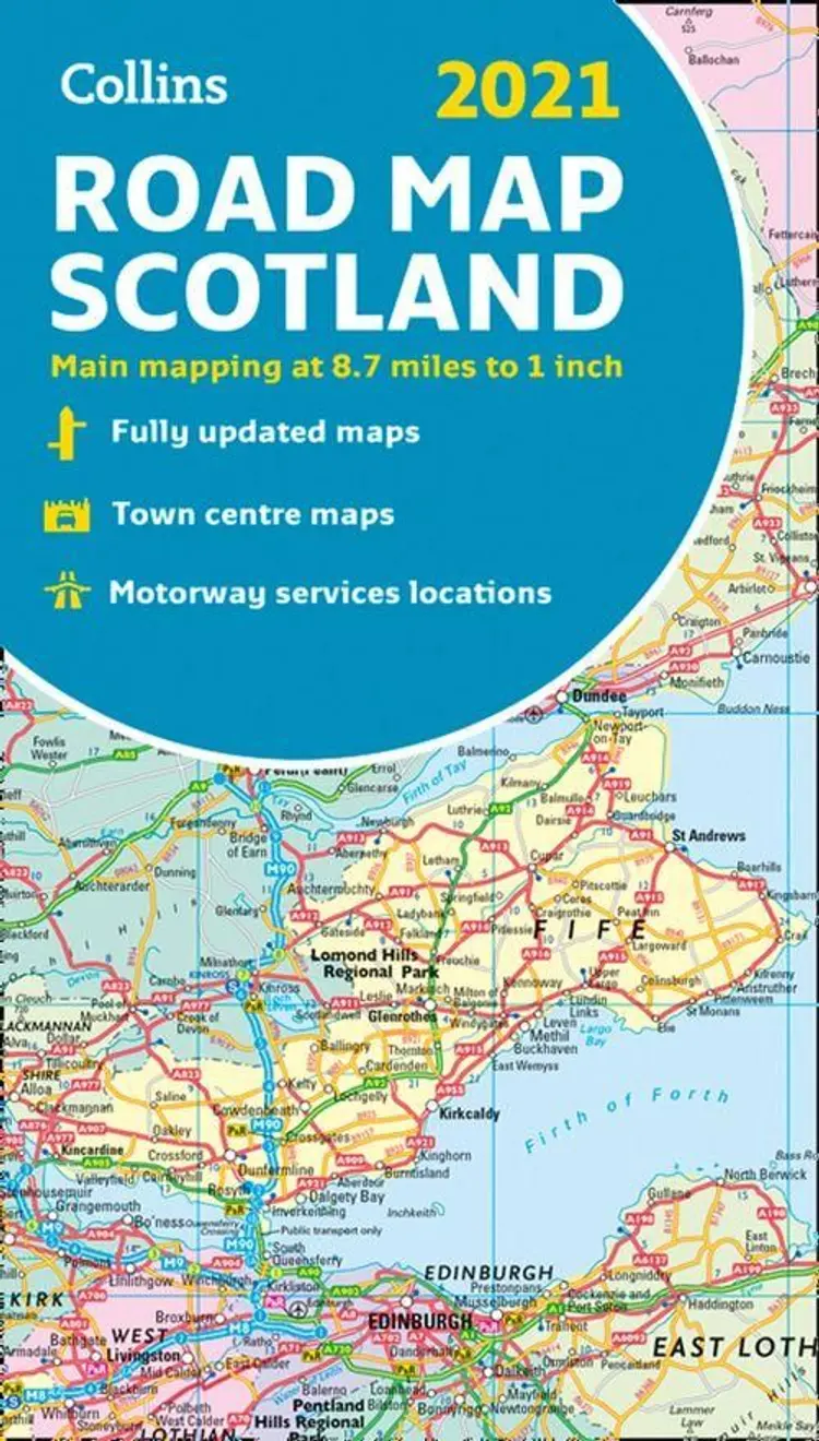 Scotland Road Map 2021 af Collins