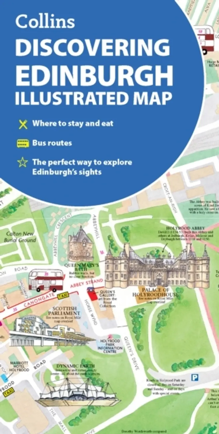 Discovering Edinburgh Illustrated Map - Collins af Collins