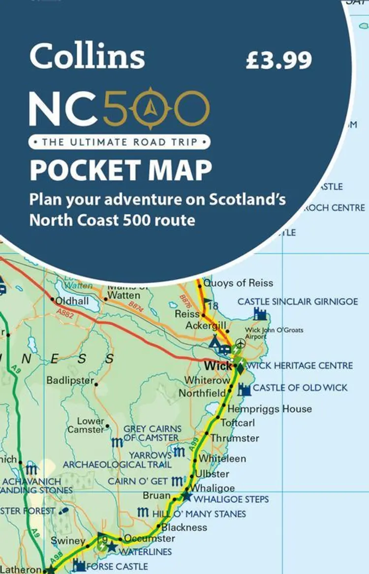 NC500 Pocket Map: Plan your adventure on Scotland's North Coast 500 route af Collins
