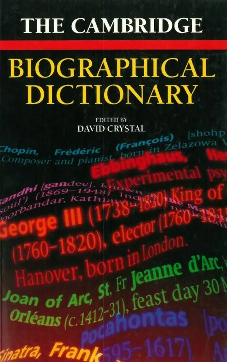 Cambridge Biographical Dictionary af David Crystal
