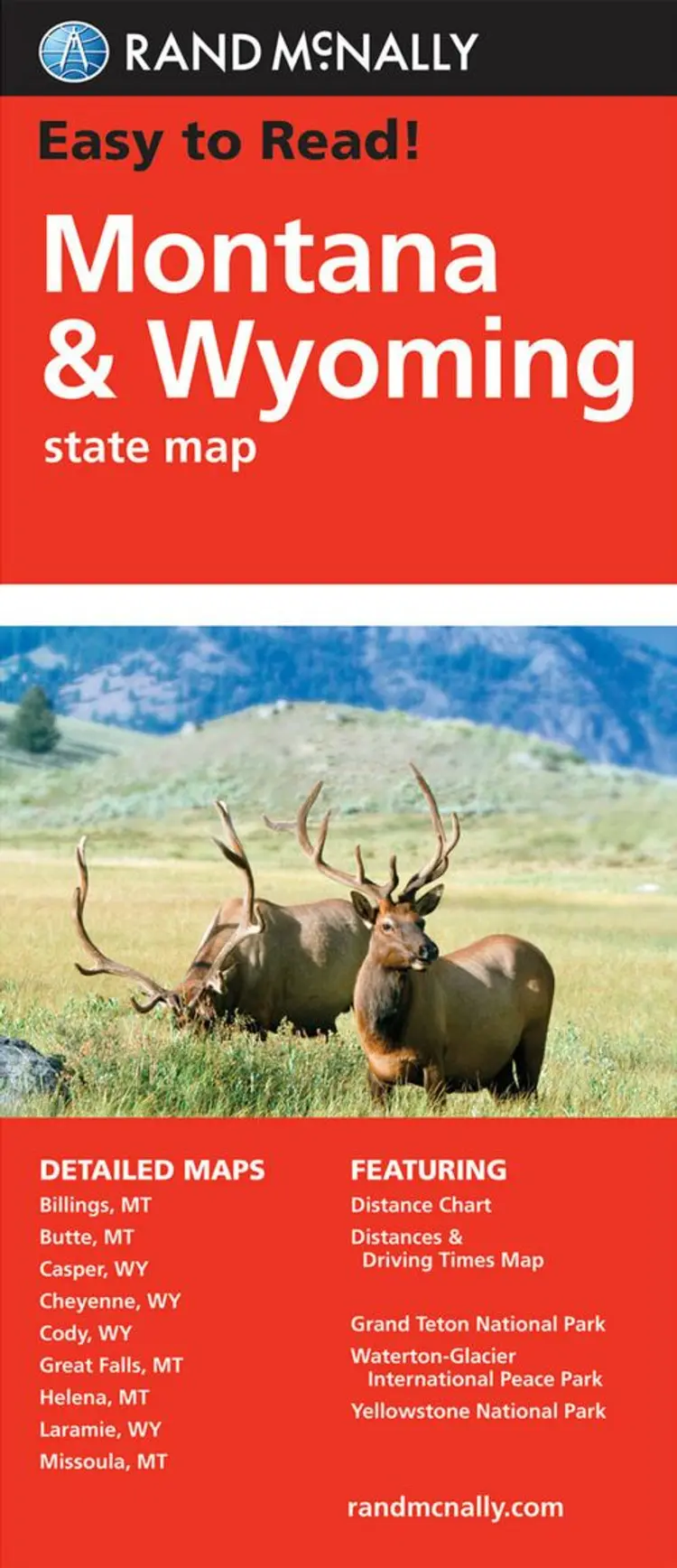Montana & Wyoming State Map - Rand McNally af Rand McNally
