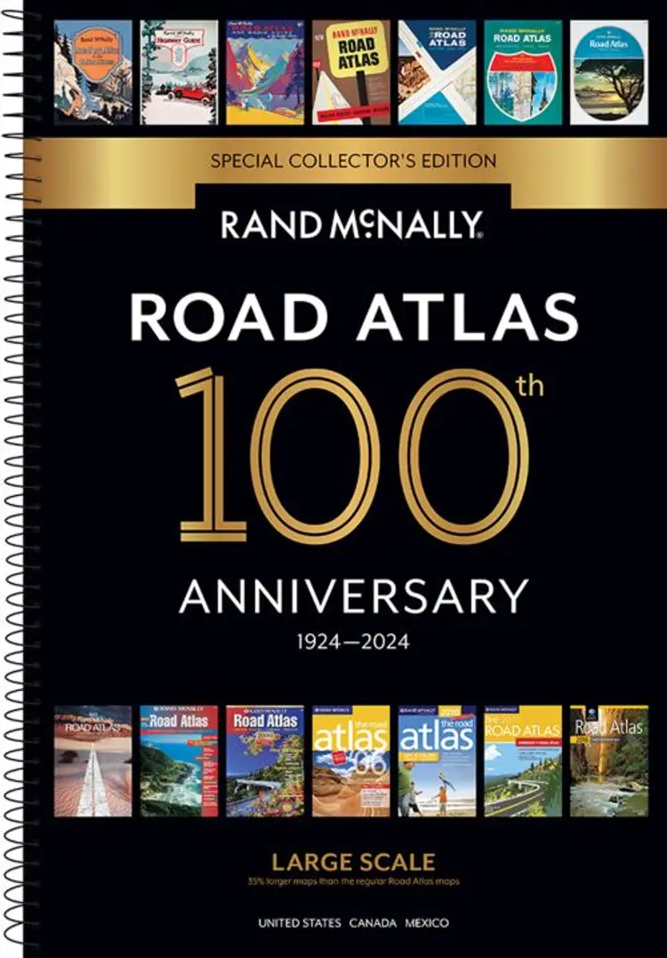 Rand McNally 2024 Large Scale Road Atlas USA - 100th Anniversary Collector's Edition af Rand McNally