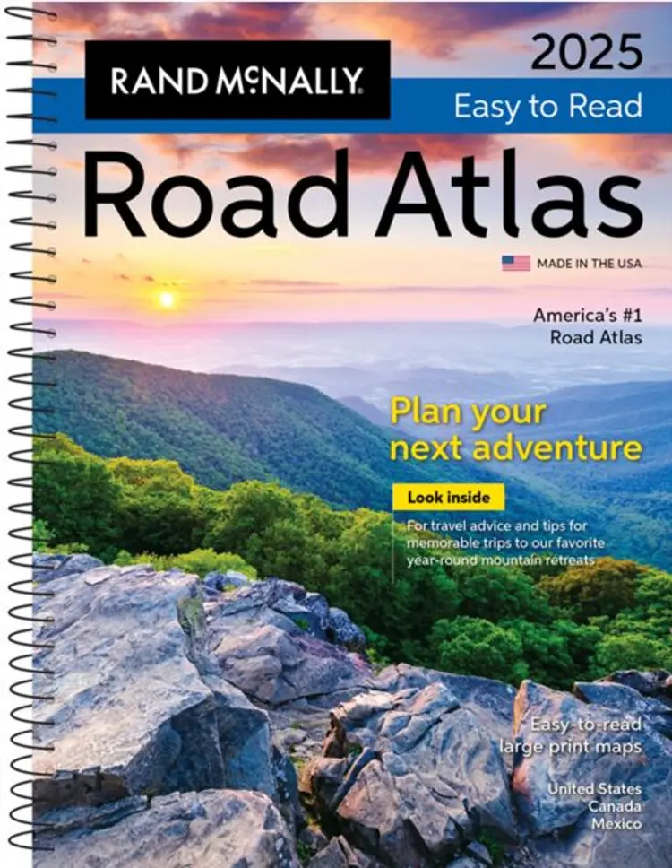 Rand McNally 2025 Easy-To-Read Midsize Road Atlas USA, Canada & Mexico - Rand McNally af Rand McNally