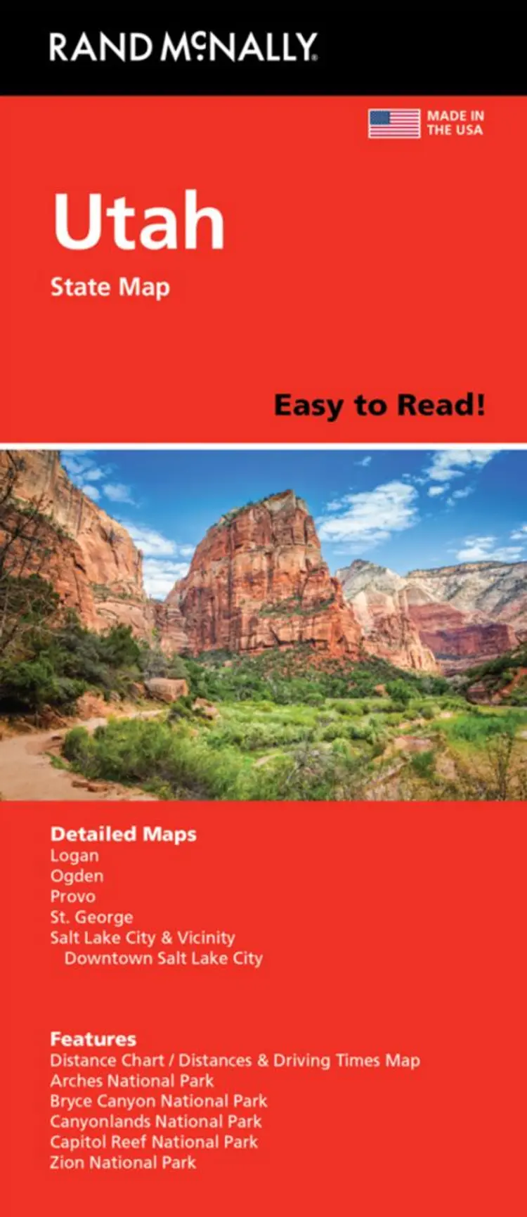 Utah State Map, Rand McNally af Rand McNally
