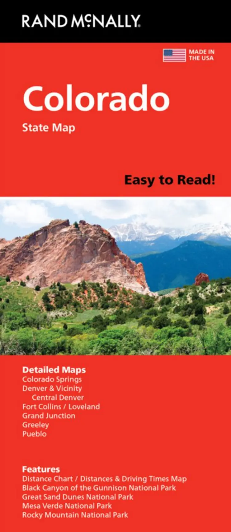 Colorado State Map, Rand McNally Easy to Read af Rand McNally