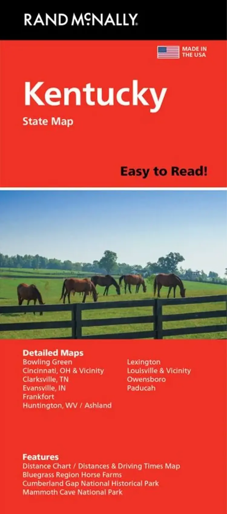 Kentucky State Map: Rand McNally Easy to Read af Rand McNally