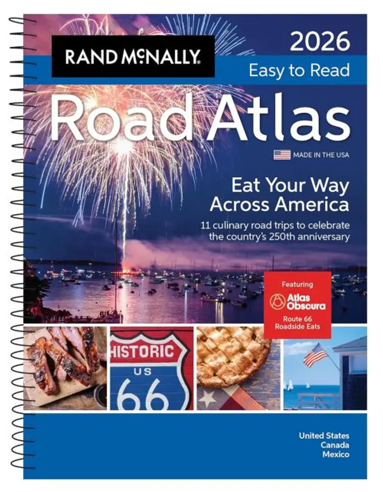 Rand McNally 2026 Easy-To-Read Midsize Road Atlas USA, Canada & Mexico af Rand McNally