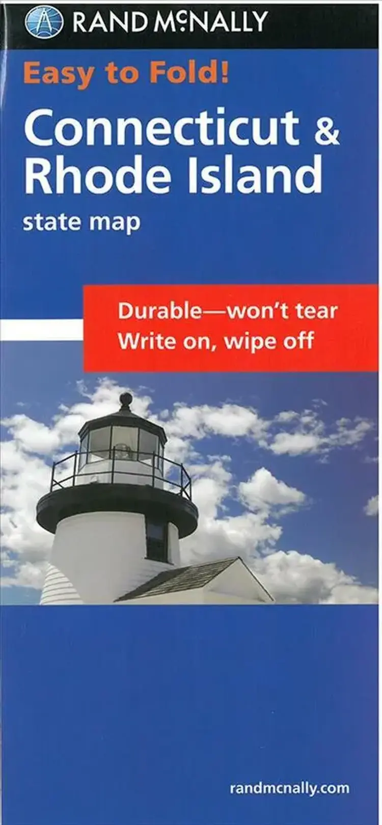 Connecticut & Rhode Island Easy to Fold af Rand McNally