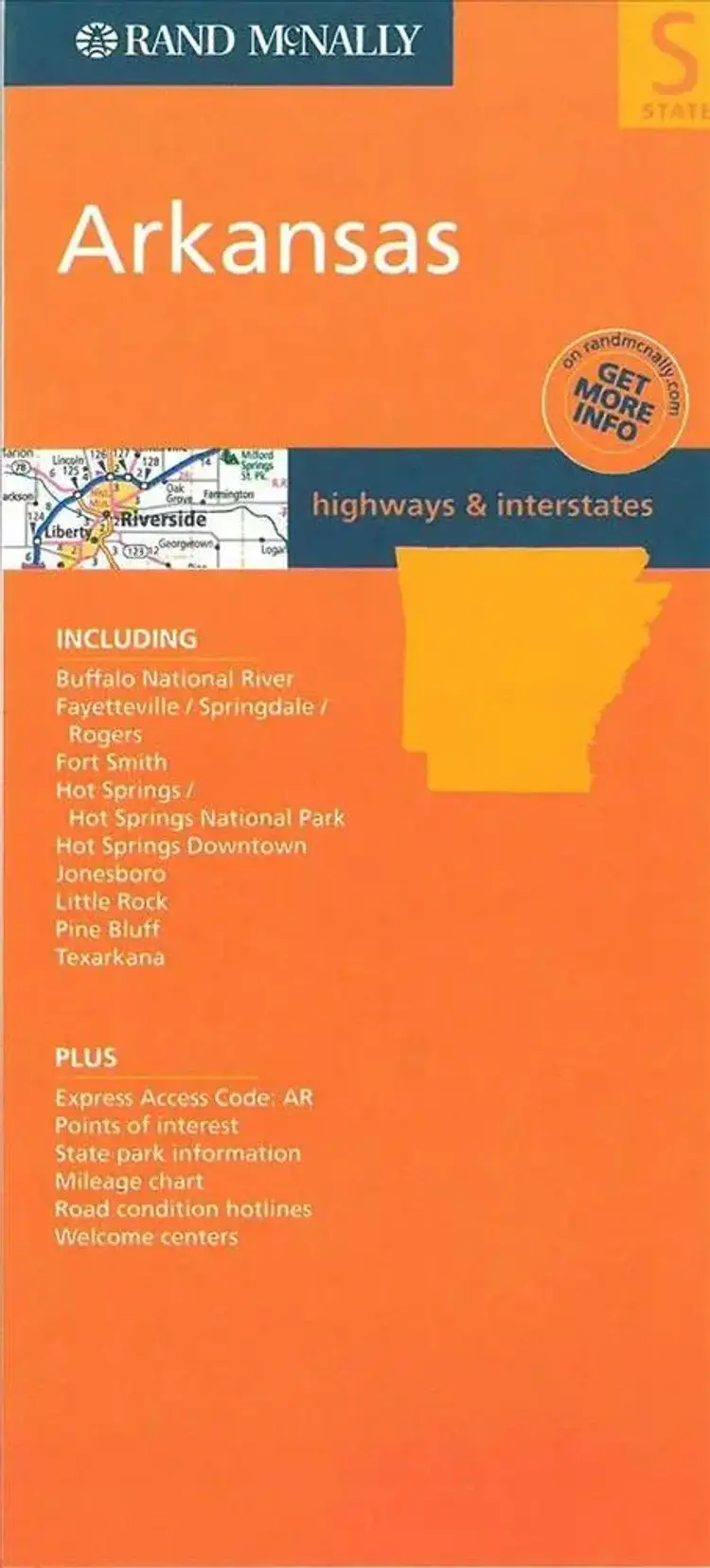 Arkansas: Highways & Interstates af Rand McNally