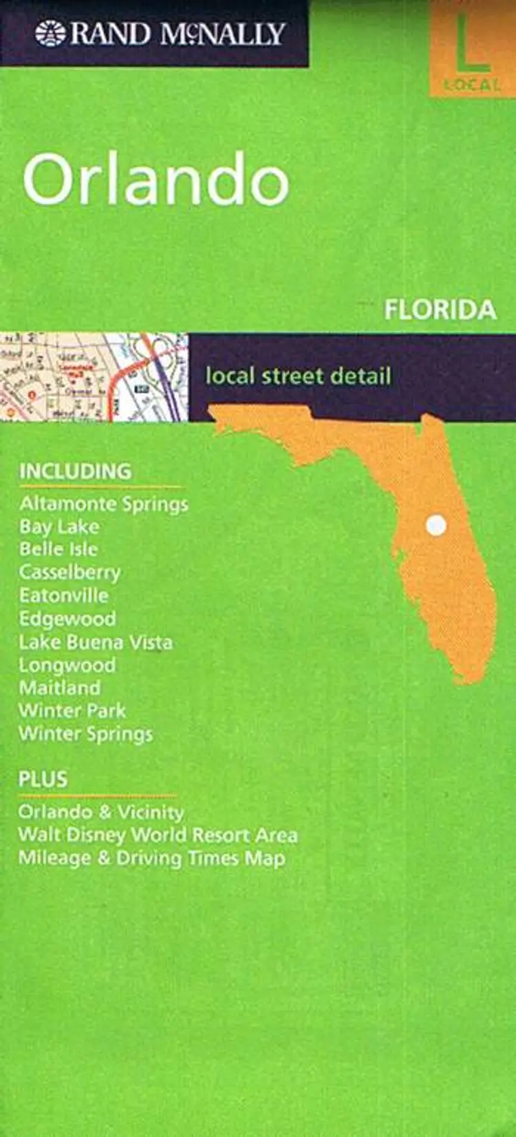 Orlando: Local Street Details 1:30.000 af Rand McNally